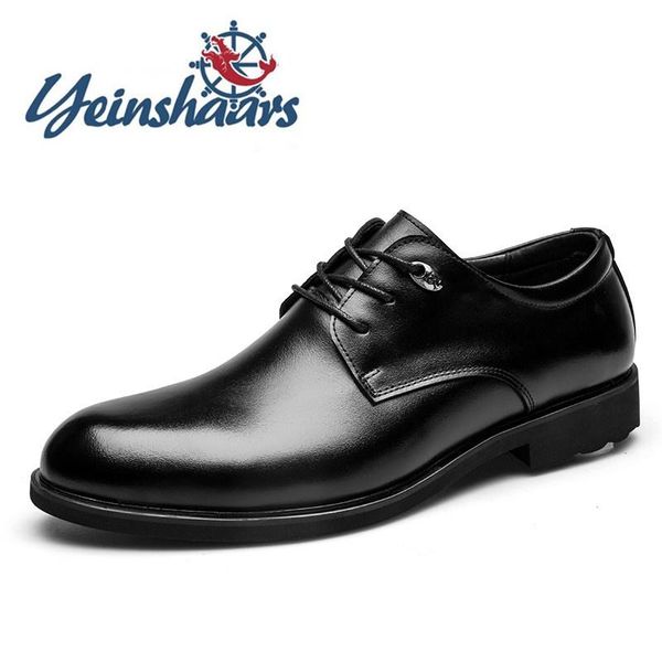 

dress shoes mens casual luxury genuine leather formal lace-up flats elegant prom evening long dresses, Black