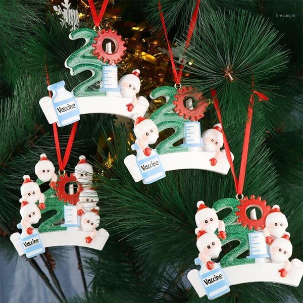 

christmas decorations snowman pendant quarantine survivor blessing gift ornament