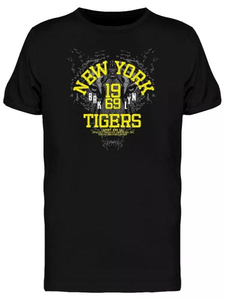 

New York Tigers 1969 Tee Men's -Image by Shutterstock, White;black