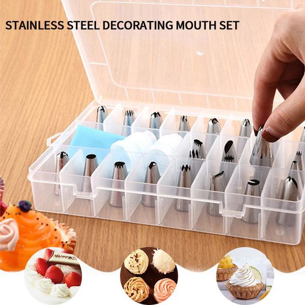 

cake decorating kit supplies icing tips set piping baking frosting tools nozzles scraper pastry bag for &