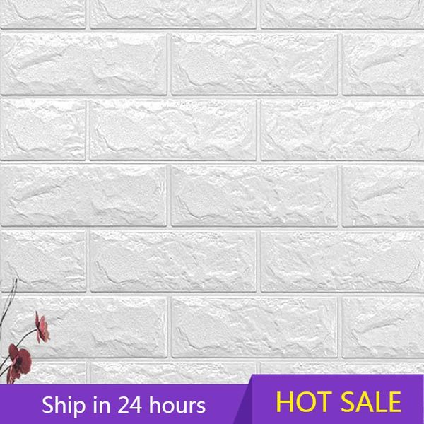 

wall stickers imitation brick bedroom decor waterproof self-adhesive wallpaper for living room kitchen tv backdrop art