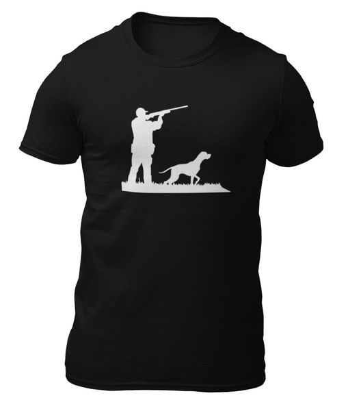 

Dog t-shirt-Hunter-Hunter Dog-t-shirt -, White;black