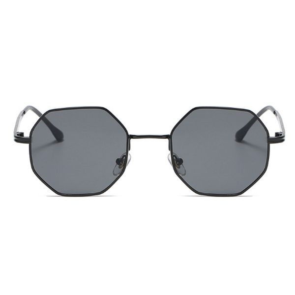 Роскошные квадратные солнцезащитные очки мужчины женщины мода маленькая рамка многоугольника солнцезащитные очки металлические винтажные ретро бренд восьмиугольника Gafas deol y220315