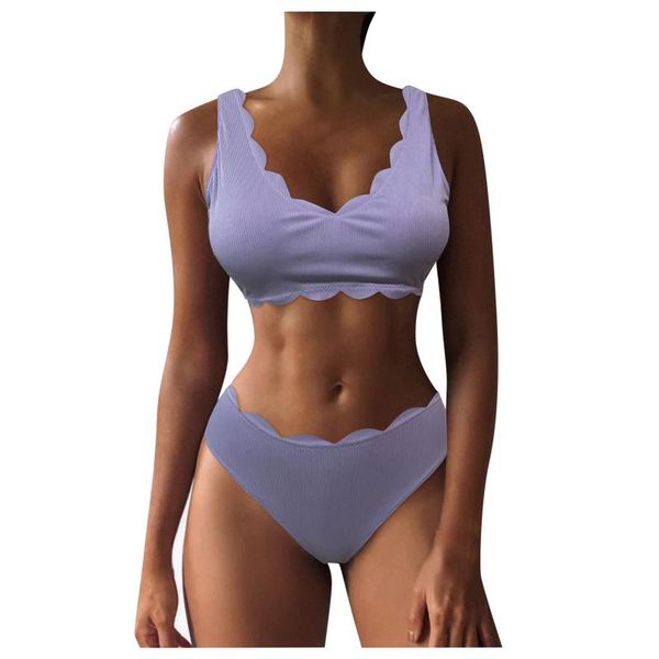 

women's swimwear 2021 swimsuit bikini lace solid split, White;black