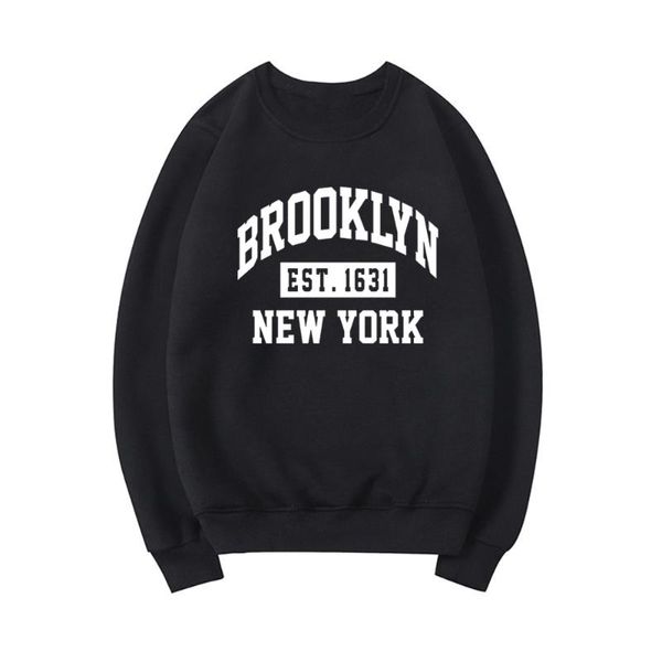 Felpe con cappuccio da donna Felpe Brooklyn NYC Lettera Felpa grafica York Camicie Felpa con cappuccio NY Regalo Autunno Pullover Unisex Casual Streetwear