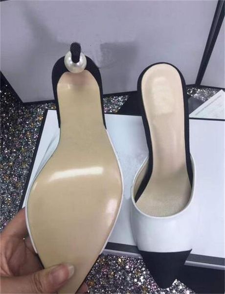 

dress shoes quality women suede 7cm mid-heel slide sandals,hardware detail on fold over fringe,size 35-40 45hk, Black