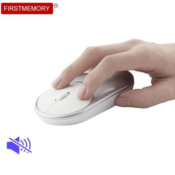 

noiseless wireless mouse optical silent mice mini ultra thin computer ergonomic mause with pad for pc lapgamer