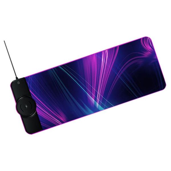 

mice non-slip rubber base lighting modes wireless charger extended pad cushion