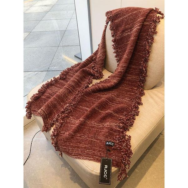 

scarves autumn winter flower woven long spike solid color cashmere warm scarf couple knitted keep women men lovers, Blue;gray