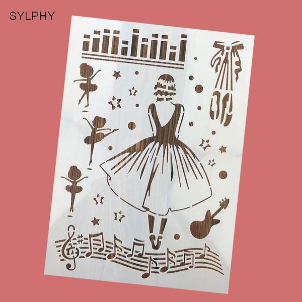 

cake tools sylphy 1 piece 29.6cm*21cm princess design plastic stencil spray flower mold decorating sugarcraft bakeware