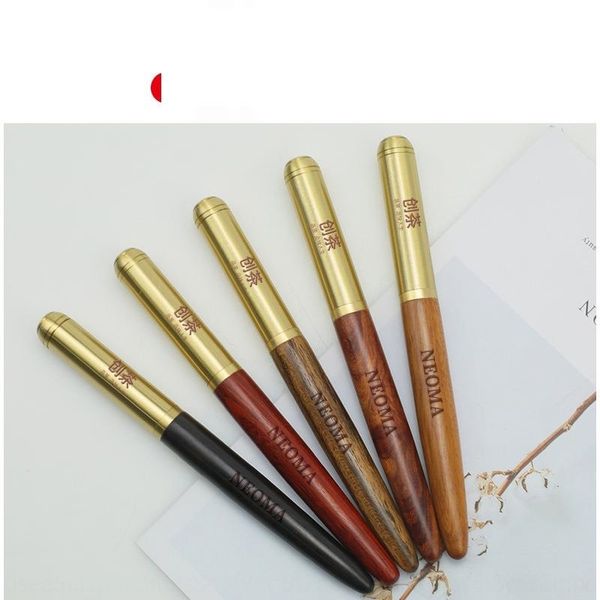 

MUy7 brass signature business office gift can be fountain pens creative ebony yellow rosewood brass pearlsignature pen pearl business offi