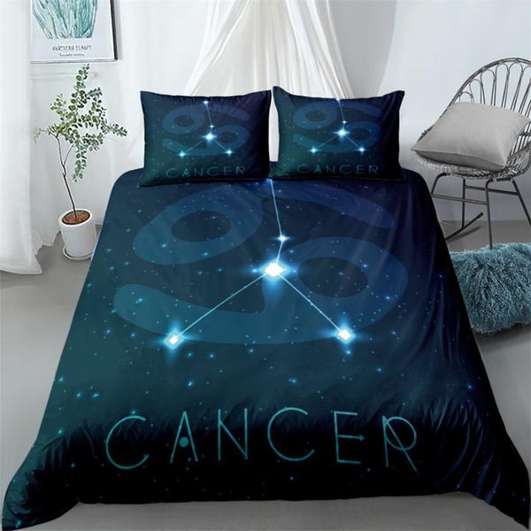

bedding sets twelve constellations set single twin full  king size cancer bed aldult kid bedroom duvetcover 3d print