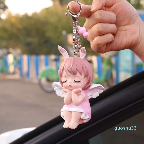 

creative network red annie cartoon cute car key chain ring bag pendant gift, Silver