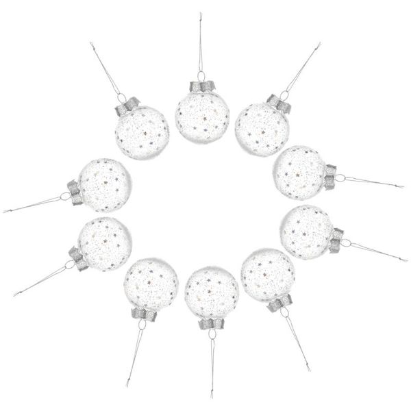 

10pcs party hanging pendants clear shape decors small animal supplies