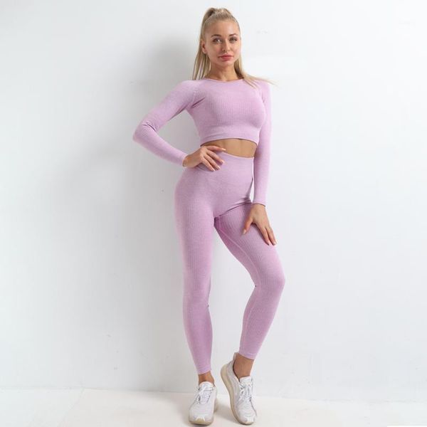 

yoga outfit fashion long sleeve fitness sets set
