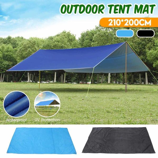 

210x200cm waterproof beach sun shelter tarp tent shade uv garden awning canopy sunshade outdoor camping hammock rain tents and shelters
