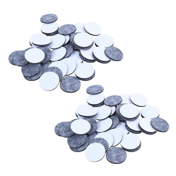 

bath mats 100pcs round shaped table chair furniture leg felt mat pad gray