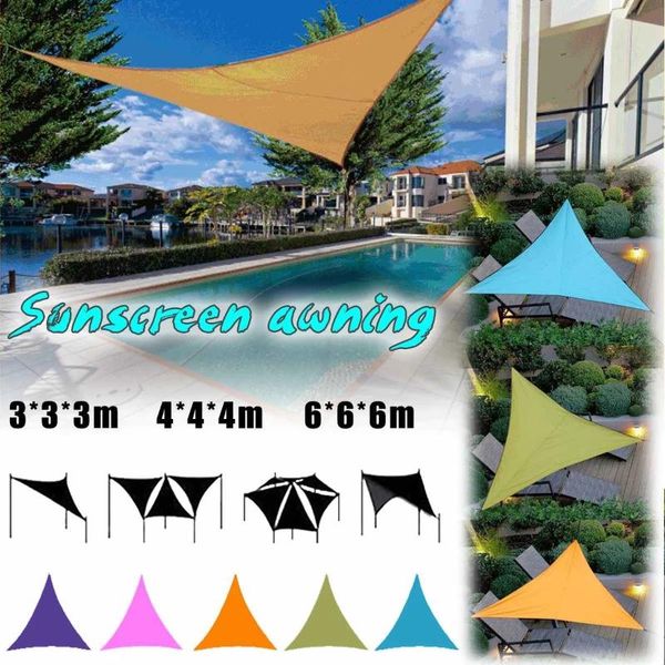 

tents and shelters 3/4m size outdoor shade sunscreen waterproof triangular uv sun sail combination net triangle tent camping garden