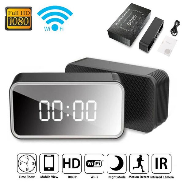 

mini cameras ip cam full hd 1080p clock wifi camera home security p2p/ap camcorder night vision alarm motion remote monitor