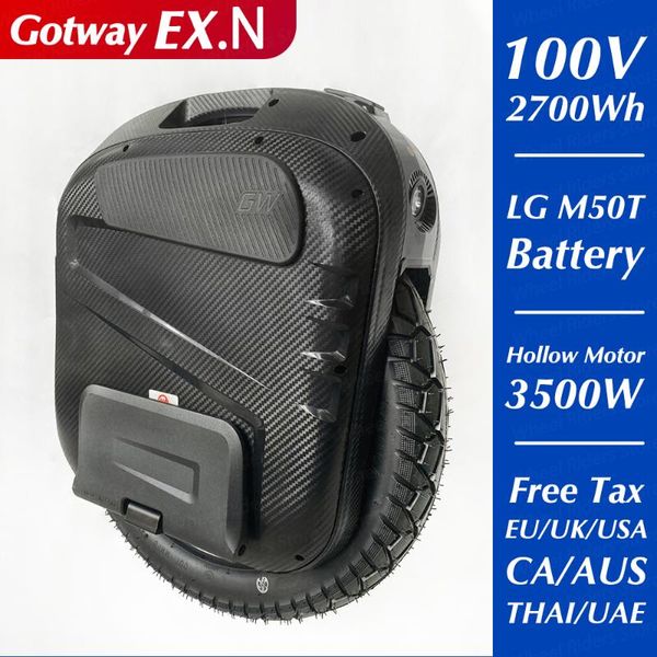 Getway Ex.n Unicycle Electric Unicycle 100V 2700WH 3500W Um Roda Monowheel Kick Scooters