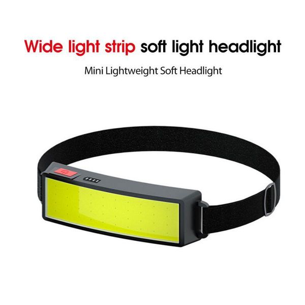 

headlamp usb rechargeable flashlights 500 lumens night riding fishing portable headlight with battery display highlighting bike lights