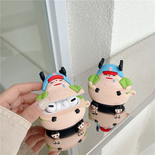 

japan anime chopper cartoon stand earphone cases for apple air pods pro headphone cover for airpods 1 2 3 case wireless charging box funda