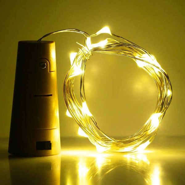 

party decoration 1.4 m led string lamps wine bottle ser light for wedding chtistmas decor supplies home decorations without battery