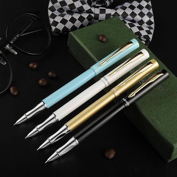 

fountain pens 1pcs iraurita pen full metal caneta stationery material escolar office school supplies hero 1588