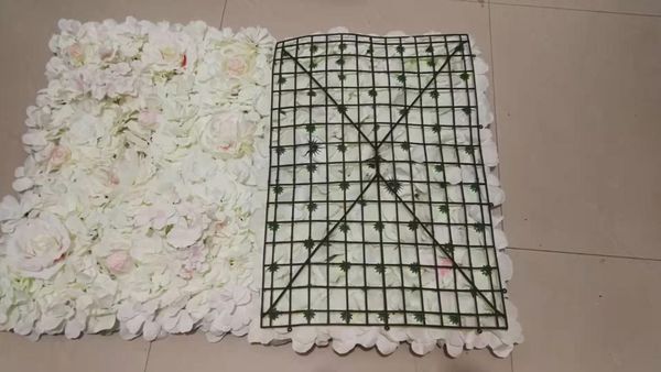 

40*60cm artificial rose flower wall festival party wedding backdrop shop display panel hanging mat background decoration