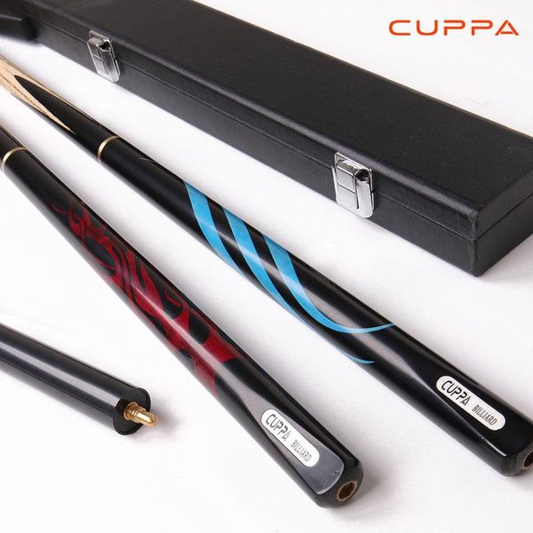 

cuppa billiard 3 4 snooker cue 9.8mm tip with case red blue china cues
