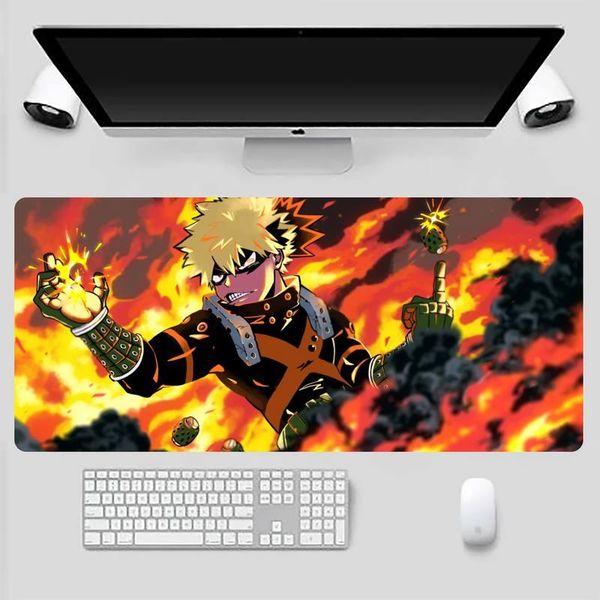 

mouse pads & wrist rests my hero academia locking edge pad game office work mat x xl non-slip lapcushion