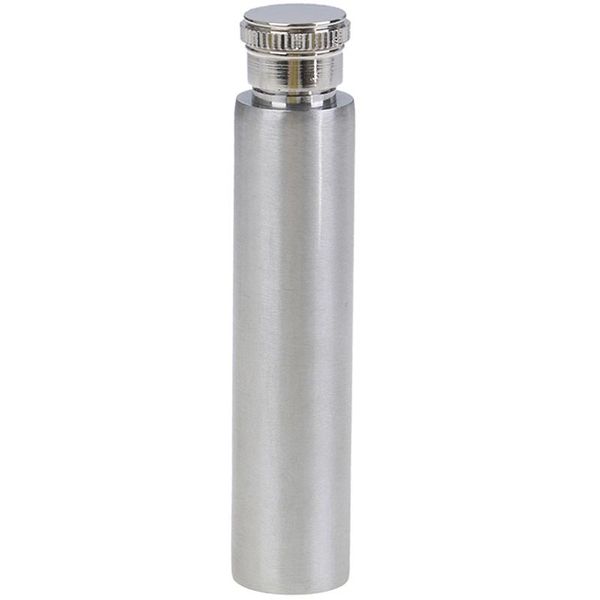 

camp kitchen 1oz hip flasks polished round bottom tubular wine pot bottle whisky portable