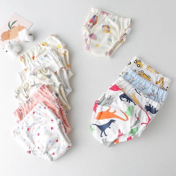 

cloth diapers baby cotton gauze panties born fraldas reusable breathable nappy girl underwear potty training pant boy diaper