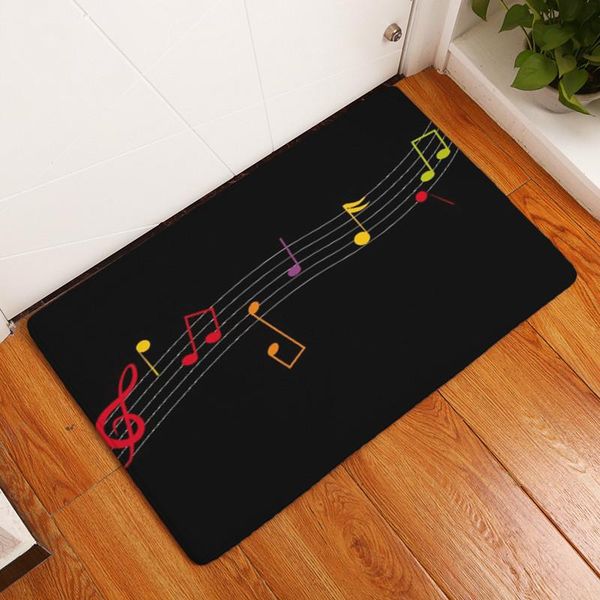 

carpets modern minimalist music style suede floor mat piano guitar label pattern