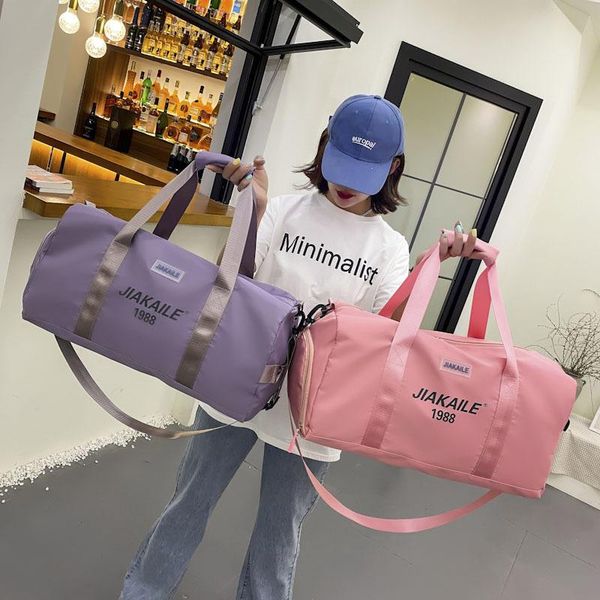 

duffel bags women sports fitness bag men gym yoga big travel duffle handbag for weekend blosa waterproof sac de sport
