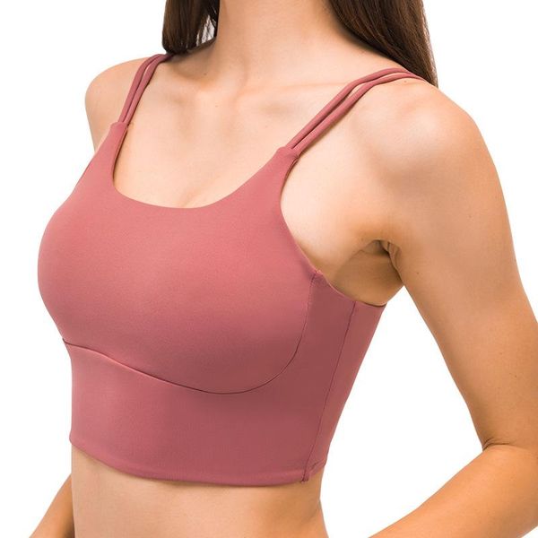 

yoga outfit sports underwear gym running fitness beauty back bra cropbreathable shoulder strap women
