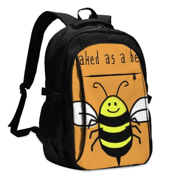 

backpack bee backpacks charger usb jogging teenage large kawaii bags
