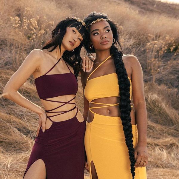 

casual dresses 2021 summer two piece set women high split maxi skirt with halter party vacation outfits suit, Black;gray