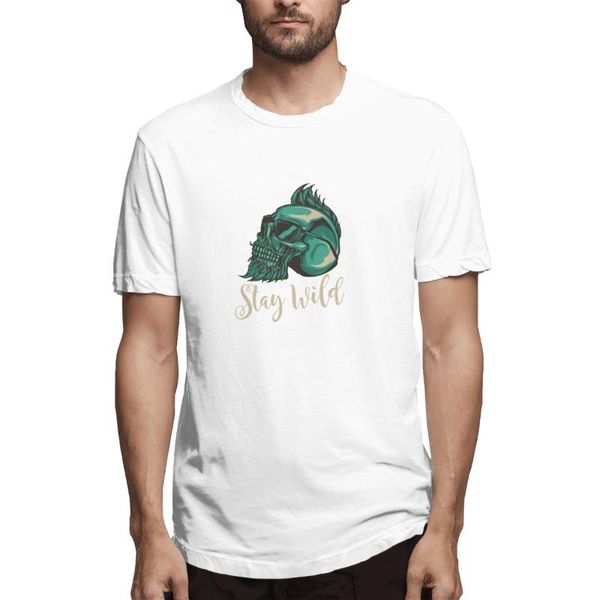 

men's t-shirts green skull summer men t-shirt short sleeve 3d printed streetwear cotton o-neck, White;black