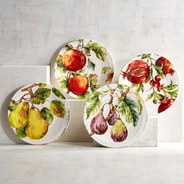 

dishes & plates underglaze color verona vegetable and fruit ceramic salad plate