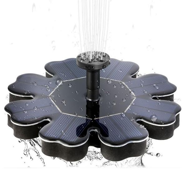 

solar fountain 1.6w flower-shaped water pump ground-inserted outdoor floating garden decoration decorations