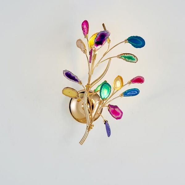 

wall lamps modern carnelian led lamp for home decoration corridor living room background sconce simple branches creative lighting