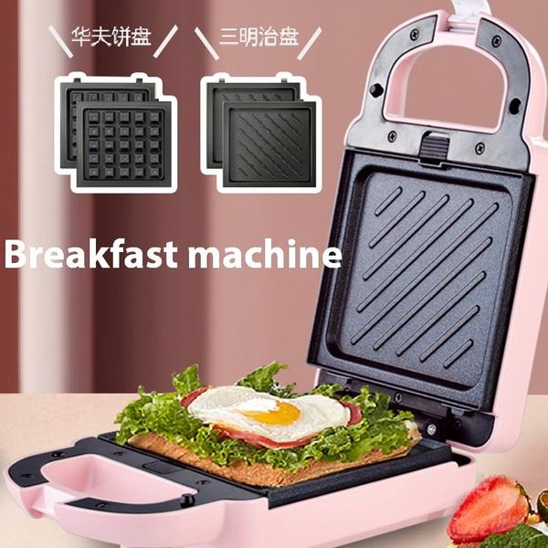 

electric skillets breakfast baking pan sandwich maker multi-function pancake automatic waffle machine