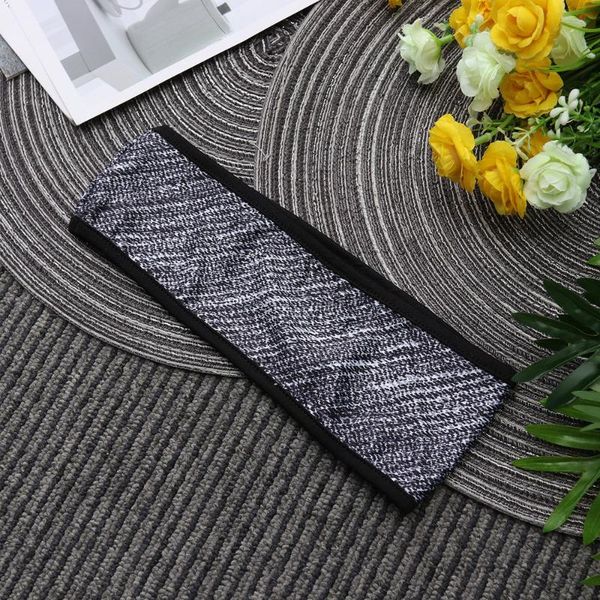 

sweatband 4pcs sport headband widened sweat-absorbing anti elastic hair band for running yoga cycling fitness (grey), Yellow;black