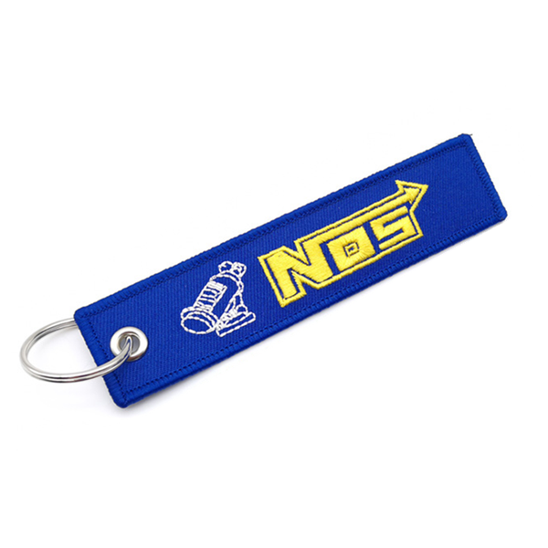 

keychains fashion nos embroidery key holder chain car auto motorcycle collection embroidered badge keyring keychain for bag, Silver