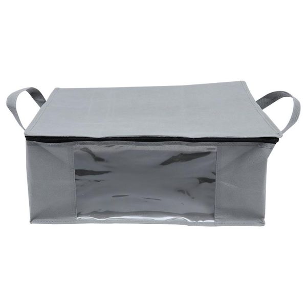 

storage bags 2pcs foldable quilt clothes organizers with clear window