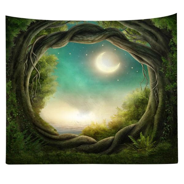 

tapestries forest pattern background cloth backdrop fashionable wall tapestry