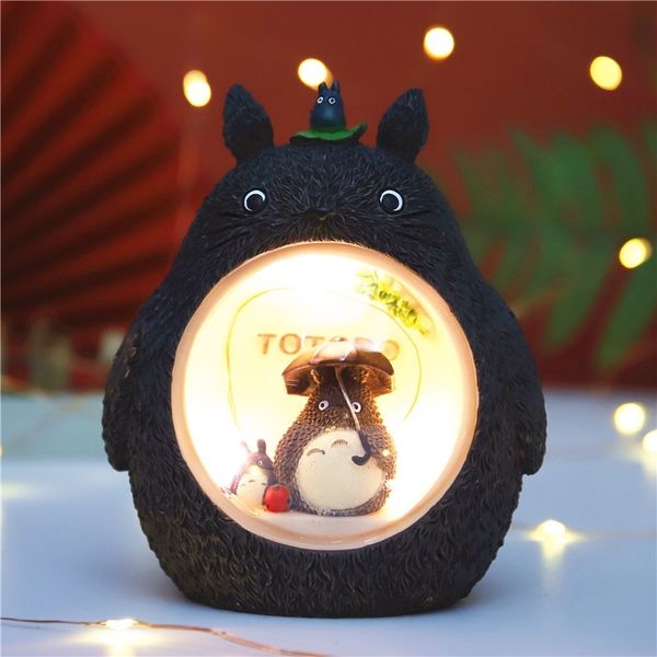 

hayao miyazaki's hand-made resin home furnishings, chinchilla night lights, gifts for boys