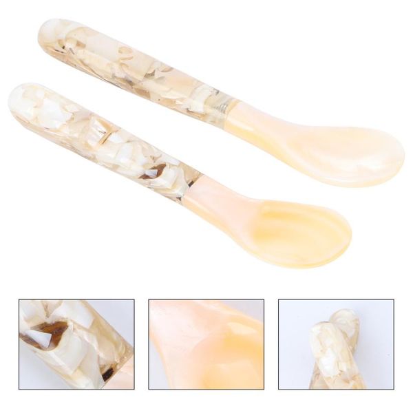 

2pcs coffee spoon shell household cake eating spoons