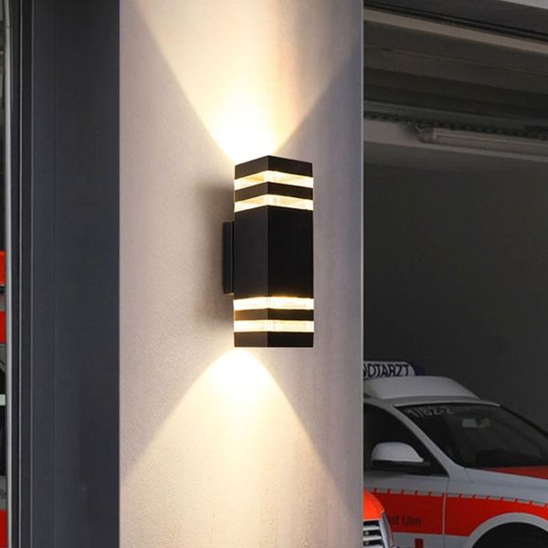 

outdoor wall lamps 24w lamp e27 waterproof double head villa courtyard porch light up down garden fence corridor